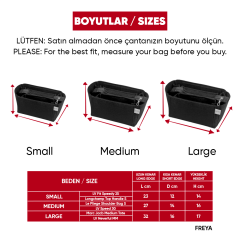 FREYA Çanta İçi Düzenleyici - Renk: Gri