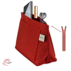 Çanta Organizer - ZİPTERRA- Renk: Kırmızı (Longchamp çantaya uygun)