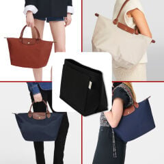 Çanta Organizer - ZİPTERRA- Renk: Siyah (Longchamp çantaya uygun)