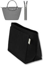 ZİPTERRA Fermuarlı Çanta İçi Düzenleyici / Longch.'e uygun - Renk:Siyah