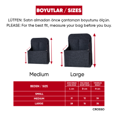 CROSSO Sırt Çantası Düzenleyicisi / Renk:Gri