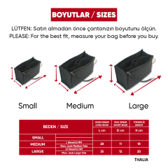 THALİA Çanta İçi Düzenleyici - Renk: Gri