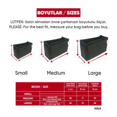 Çanta Organizer - MAİA - Renk: Siyah