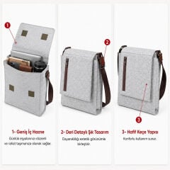 Postacı Çantası - ALTO Bag - Renk: Gri